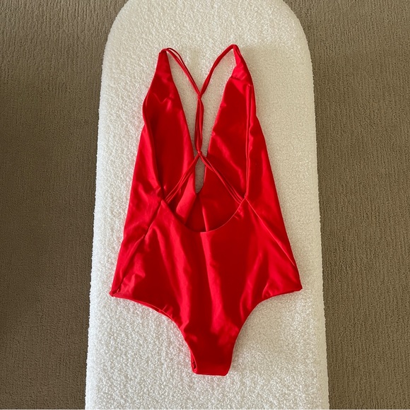 MIKOH Swim - Africa Plunging One Piece Swimsuit NWOT - Picture 2 of 4